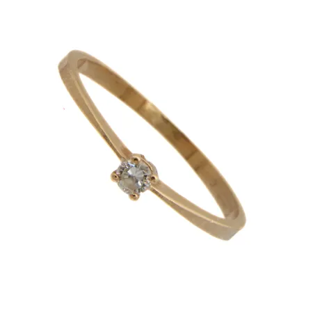 Timanttisormus 1xn.0.05ct, koko 16½,  Paino: 1,3 g