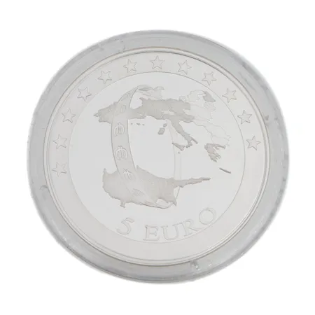 Hopearaha, 5, 2008 EMU accesion, 925, Paino: 29,8 g