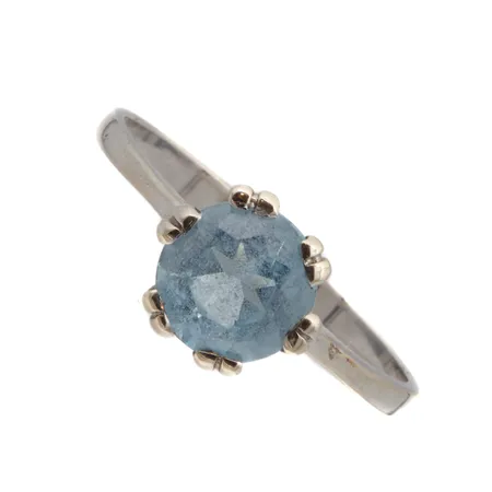 Kivisormus, koko 17¾, 585br valkokulta, Paino: 2,2 g