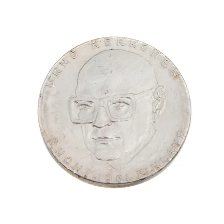 Juhlaraha, Urho Kekkonen 1981, nimellisarvo 50mk, 500, Paino: 20 g