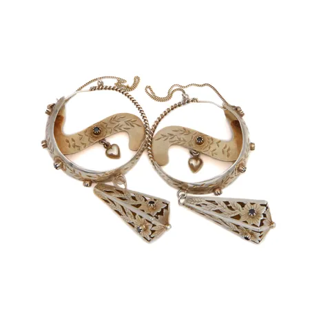 Vialliset kivikehäkorvakorut, 925br, Paino: 55,6 g