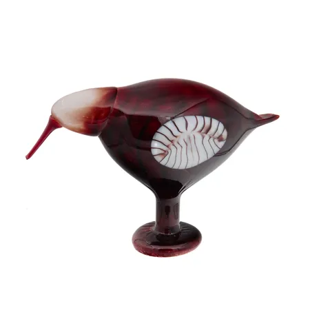 Lasilintu Nuutajärvi, vuosilintu Ruusunnuppu 2010, Signeerattu O.Toikka Nuutajärvi 2010, Korkeus 16.3cm ja pituus 24 cm