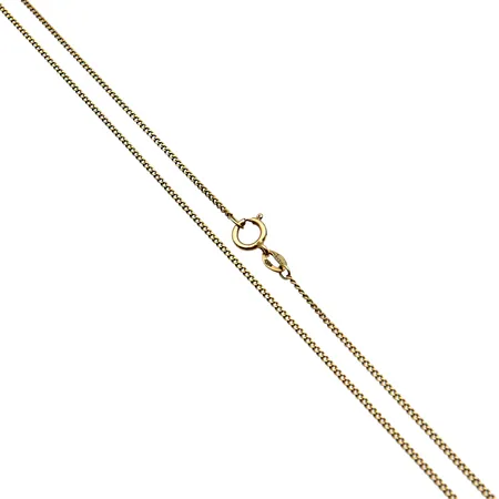 Panssarikaulaketju, pituus 49cm, leveys 1mm, käytöstä aiheutunutta kulumaa, 585, Paino: 2,2 g