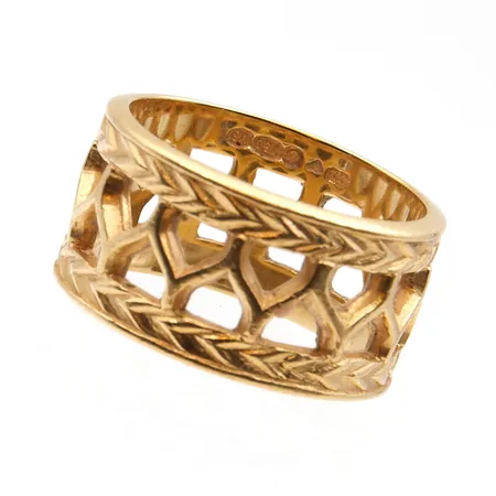 Sormus, Uskela, Kalevala Koru, koko 17½, 750,  Paino: 8,2 g