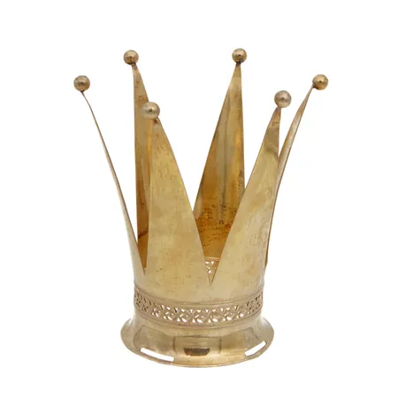 Morsiamen hopeinen kruunu, korkeus 95mm, Ø 55-85mm, K & E Carlsson, pientä kulumaa, 925, Paino: 43 g