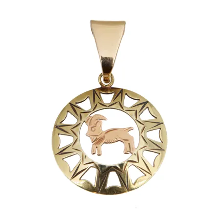 Horoskooppiriipus, korkeus 35mm, 585, Paino: 2,7 g