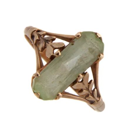 Kivisormus, kaiverrettu, koko 18, 585br,  Paino: 2,3 g