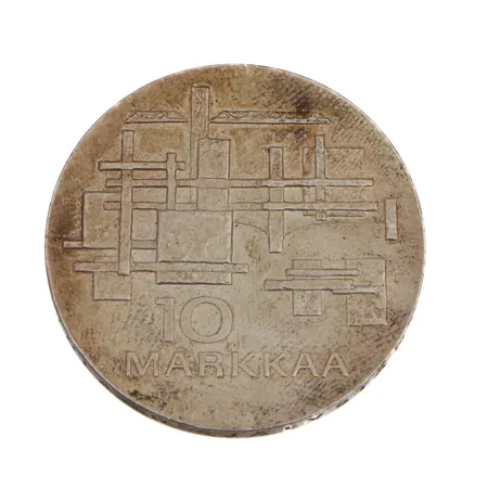 Juhlaraha, Suomen itsenäisyyden kunniaksi 1917-1967, nimellisarvo 10mk, 900, Paino: 24 g