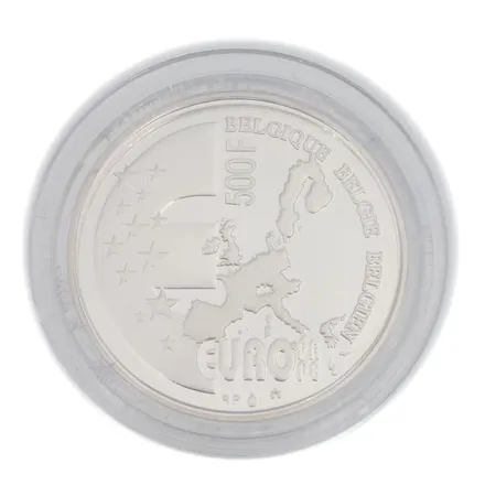Hopea, 500 francs 2001, Europa and the bull, 925, Paino: 22,9 g