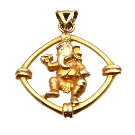 Ganesha-riipus , korkeus 40mm, leveys 32mm, 916, Paino: 6,3 g