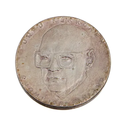 Juhlaraha, Urho Kekkonen 1981, nimellisarvo 50mk, 500, Paino: 20 g