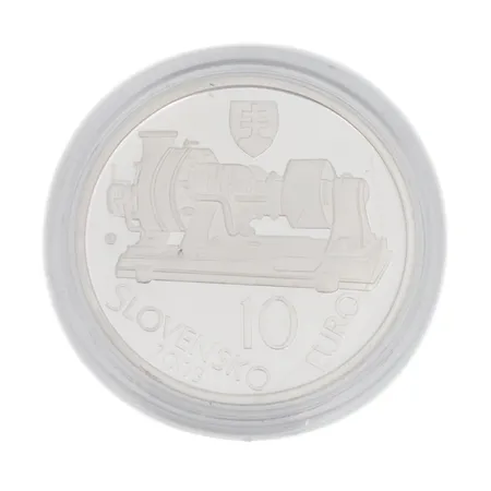 Hopearaha, 10, 2009 Aurel Stodola, 150 vuotta, 900,  Paino: 18,3 g