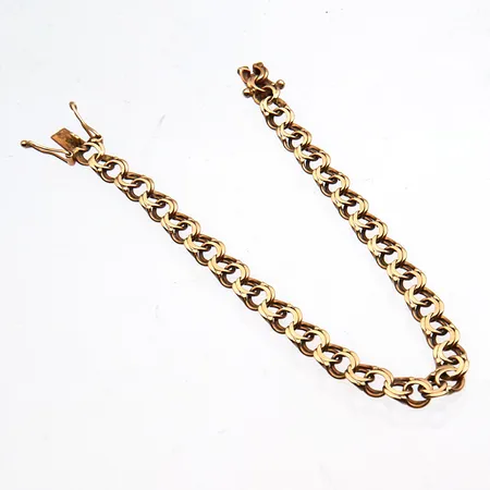 Bismarck-ranneketju, pituus 190mm, leveys 6mm, käytöstä aiheutunutta kulumaa, 585, Paino: 7,9 g