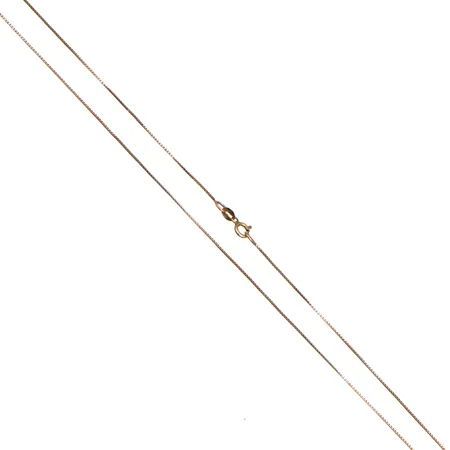 Venetsia-kaulaketju, pieniä käytön jälkiä, pituus 47cm, 585, Paino: 1,2 g