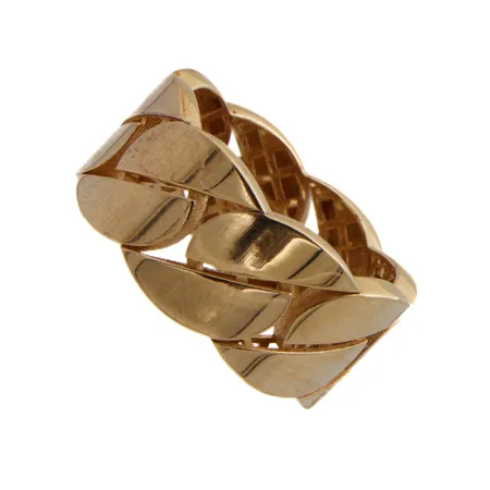 Kuvioitu sormus, koko 17½, 750, Paino: 4,8 g