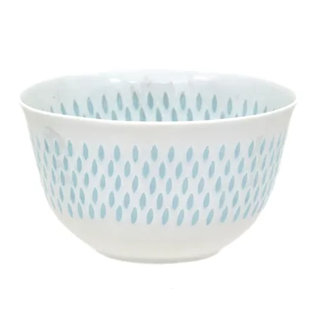 Kulho, riisiposliinia, Arabia, design Friedl Holzer-Kjellberg, korkeus 83mm, Ø145mm, signeerattu Arabia F.H Kj, made in finland