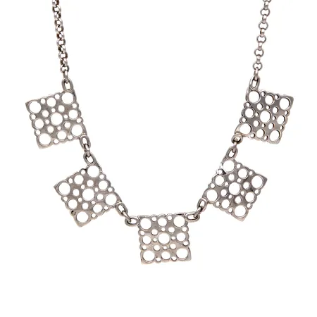 Kaulakoru, Pitsi, desing Liisa Vitali, pituus 44,5cm, 925, Paino: 11,7 g