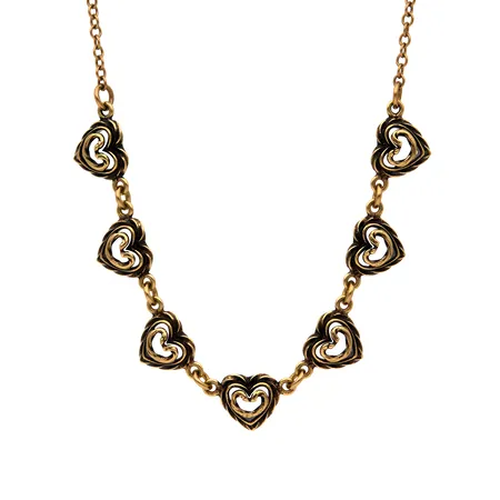 Kaulakoru, Kalevala Koru Talon Sydän, ketjun pituus 43-46cm, pronssia, rasia