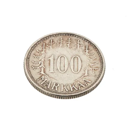 Hopearaha, 100 markkaa, vuodet 1959, 500, Paino: 5,1 g
