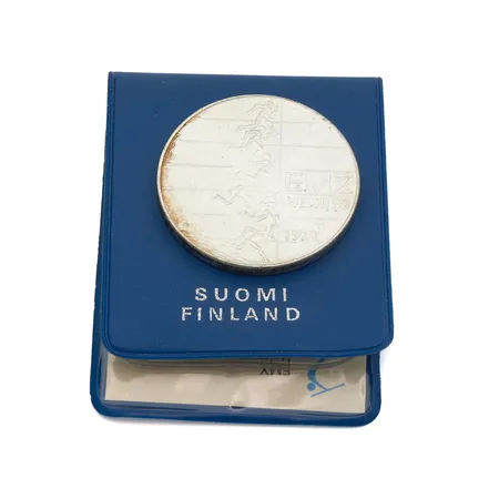 Juhlaraha, Suomi 1971 EMX Helsinki, nimellisarvo 10mk, 500, Paino: 24,2 g