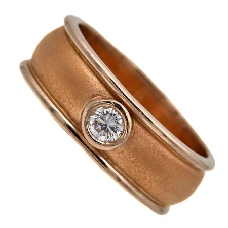 Timanttisormus 1xn0.16ct, koko 18¾, nimileima EKI, vuodelta 1998, 750,  Paino: 11,1 g