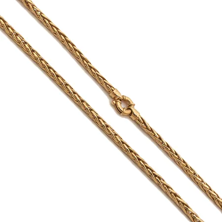 Wheat-kaulaketju, pituus 45cm, leveys 5mm, 750, Paino: 24,7 g