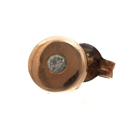 Pariton timanttikorvanappi 1xn.0.03ct, 585, Paino: 0,4 g