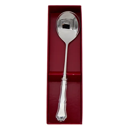 Tarjoilulusikka, Chippendale, pituus 262mm, rasia, 830br,  Paino: 113,1 g