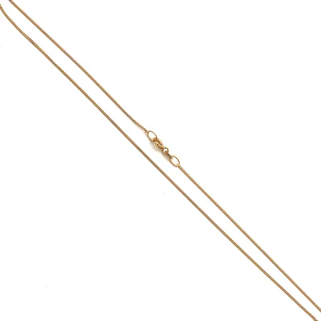 Panssarikaulaketju, pituus 39cm, leveys 1mm, 585, Paino: 1,5 g