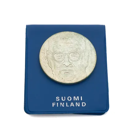 Juhlaraha, J.K Paasikivi, 100 vuotta, vuodelta 1970, nimellisarvo 10 markkaa, 500, Paino: 22,4 g