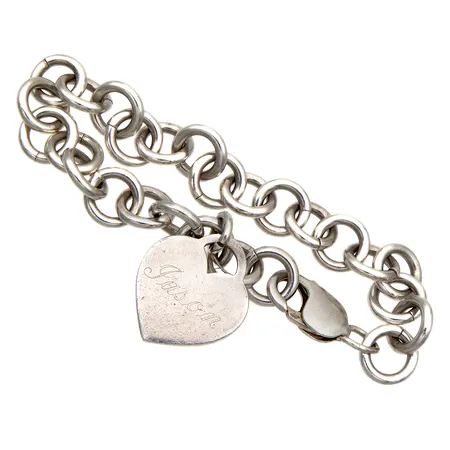 Ankkuriranneketju maskotilla, kaiverrettu, pituus 200mm, leveys 11mm, 925, Paino: 38,8 g