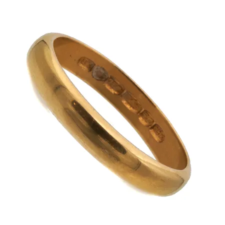 Sileä sormus, koko 21, 750, Paino: 5,5 g