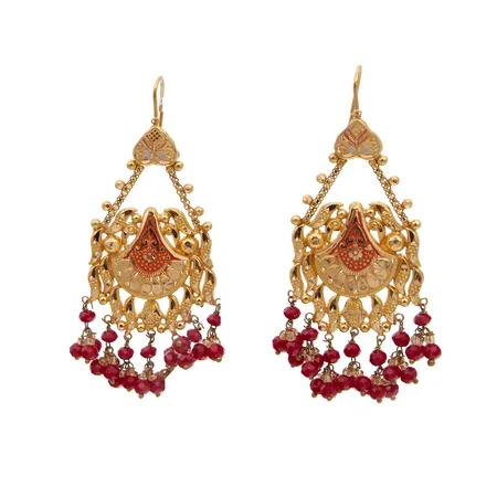 Kivikorvakorut, korkeus 70mm, pientä vääntymää, 750br,  Paino: 13,2 g