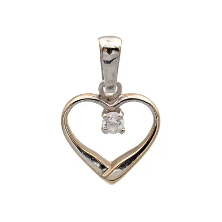 Kiviriipus, korkeus 16mm, 585br valkokultaa, Paino: 0,5 g