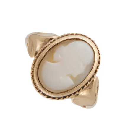 Camee-sormus, koko 19, 585br,  Paino: 4,5 g