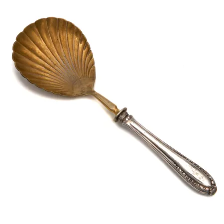 Otinlusikka, kaiverrettu, pituus 215mm, 800br,  Paino: 72,6 g