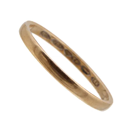 Sileä sormus, kaiverrettu, koko 19, 750,  Paino: 1,8 g