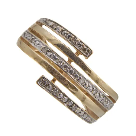 Timanttisormus 9xn.0.005ct, koko 18, 585,  Paino: 1,8 g