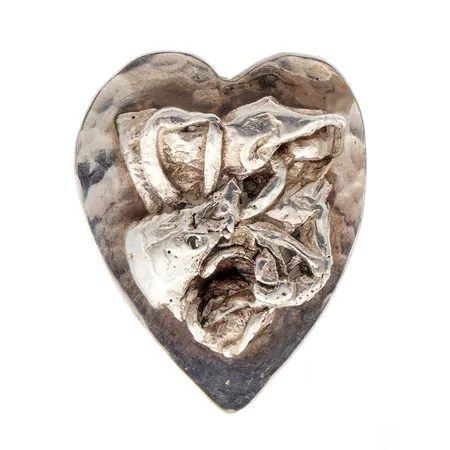 Sormus, koko 19½, käytön jälkiä, 925, Paino: 12,2 g