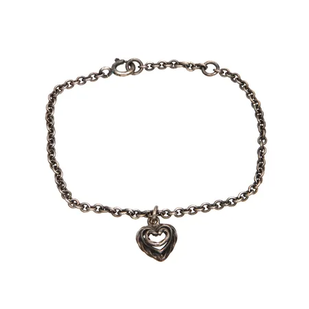 Rannekoru, Kalevala Koru Talon sydän, pituus 165- ja 185mm, 925, Paino: 4,4 g