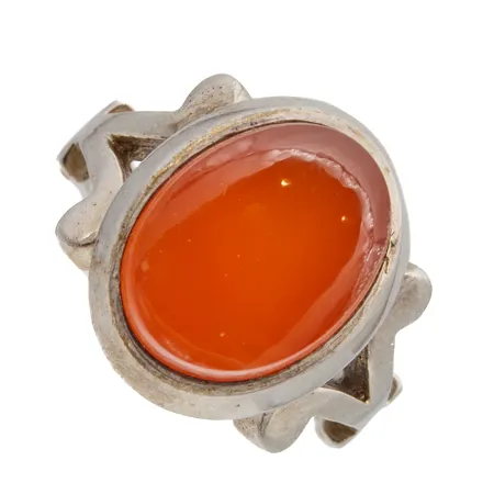 Kivisormus, koko 19½, leimaamaton 925br,  Paino: 13,7 g