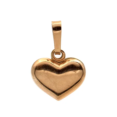 Sydän-riipus, korkeus 15mm, 585, Paino: 0,4 g