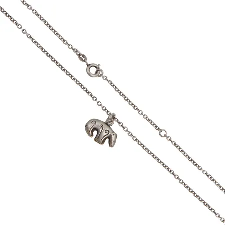 Kaulakoru Kalevala, Kalevankarhu, pituus 39-43cm, riipuksen korkeus 17mm, 925,  Paino: 6 g