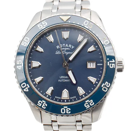 Teräsrannekello Rotary, Legacy, automaatti, GB90168/05 (15592), Ø 41mm, rannekkeen pituus 180mm. 