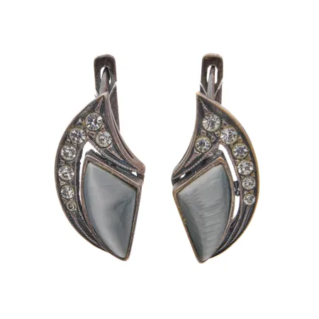 Kivikorvakorut, korkeus 26mm, 925br,  Paino: 5,4 g