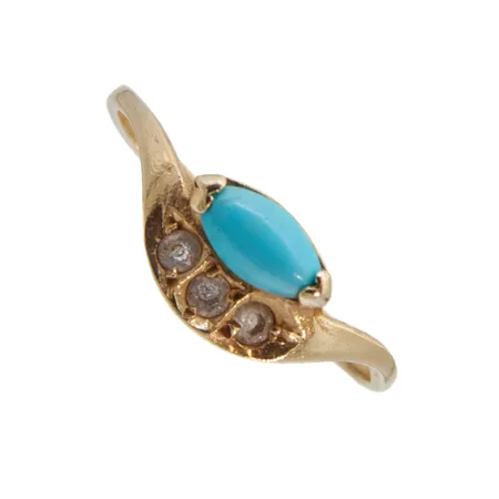 Kivisormus, koko 16¾, 585br,  Paino: 1,5 g