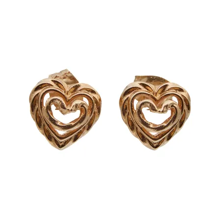 Korvakorut, Kalevala, Talon sydän, korkeus 11mm, 585,  Paino: 3,4 g