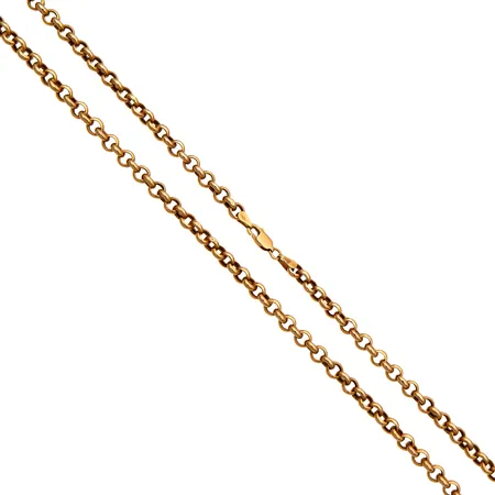 Papukaulaketju, pituus 62cm, leveys 5mm, 585, Paino: 13,6 g