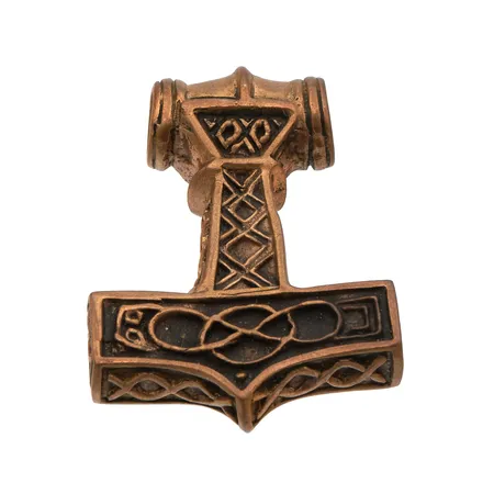 Riipus, Thorin vasara, Kalevala koru, korkeus 37mm,  pronssia