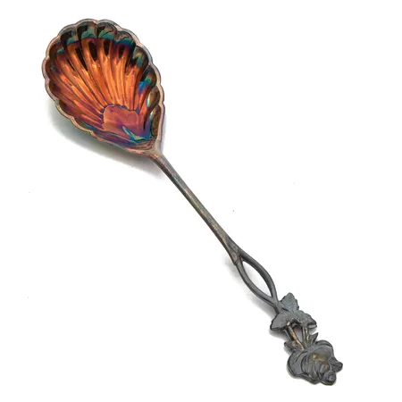 Sokerilusikka, Ruusu, pituus 130mm, 830,  Paino: 12,6 g